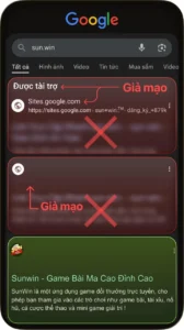 Sun.win tránh sunwin giả mạo